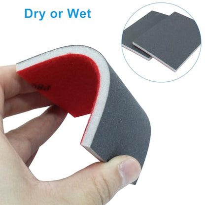 800 Grit Sanding Sponge, 4" x 3", 20Pcs - style: 800 Grit