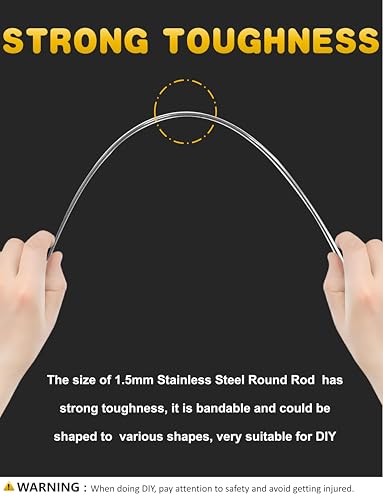 12Pcs 1.5mm x 300mm 304 Stainless Steel Rod, Metal Shaft - color: 12, size: 1.5mmx300mm