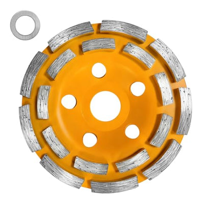 4.5” Double Row Diamond Grinding Cup Wheel, Concrete Grinding Wheel - style: Double Rows