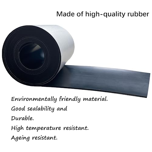 Solid Rubber Strips with Adhesive 1/16 (.062)" Thick X 4" Wide X 10'Long - size: 4"X10'X1/16, style: With Adhesive