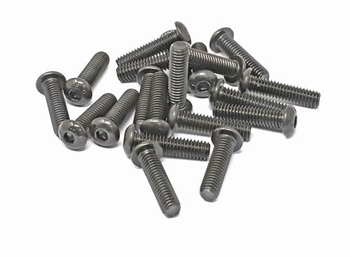 iexcell 20 Pcs 5/16-18 x 1-1/4" Alloy Steel 10.9 Grade Hex Socket Button Head Cap Screws Bolts Kit, Black Oxide Finish - size: 5/16-18 x 1-1/4"