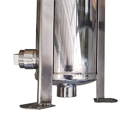PRM #2 Stainless Steel Bag Filter Housing, 2 Inch NPT Inlet, Dual Side or Bottom 2 Inch NPT Outlet, 100 psi