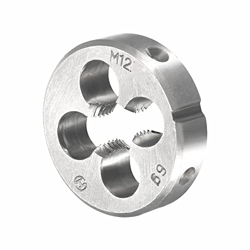 12mm x 1.25 HSS Metric Tap and Die Set Right Hand Thread,Tapping DIY Tool 3pcs (M12 x 1.25mm) - size: M12 x 1.25mm