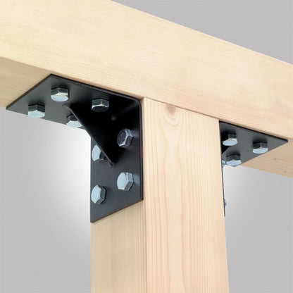 Simpson Strong-Tie HL37GPC 3" x 7" Heavy Angle with Gussett Powder Coated Black