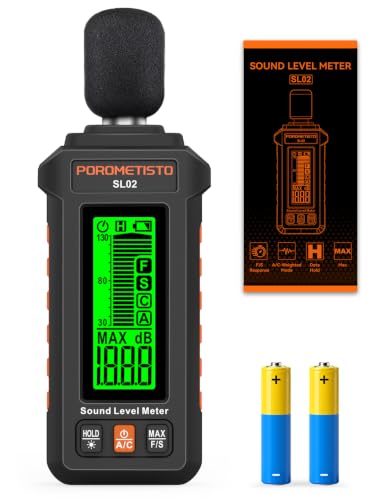 Sound Level Meter POROMETISTO 30-130dB A/C weights,F/S response modes