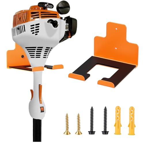 Wall-Mounted Weed Wacker Hanger, Garage Tool Organizer, 1 Pack Orange - color: orange 1 Pack