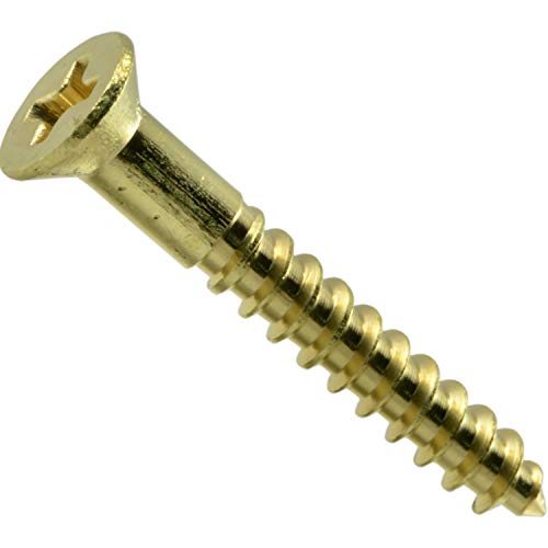 Hard-to-Find Fastener 014973125882 Phillips Flat Wood Screws, 6 x 1, Piece-32 - size: 6 x 1-Inch