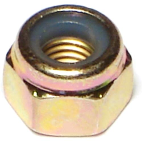 Hard to Find Fastener Yellow Zinc Grade 8 Lock Nuts, Durable Fasteners for Home Improvement, DIY, Construction, 1/4-28 Fine, Pack of 50 - size: 1/4-28-Fine