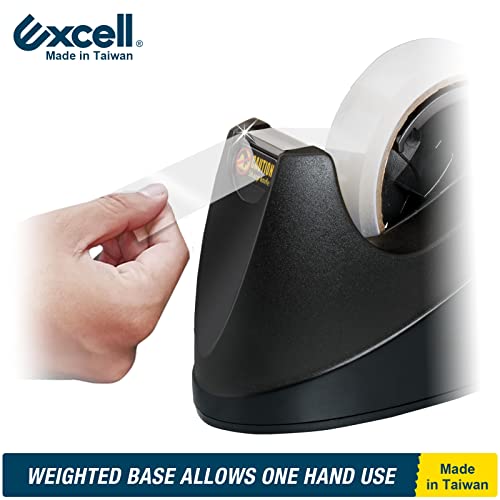 Excell EX-11825BK Dualcore Desktop Tape Dispenser 1" + 3" Core