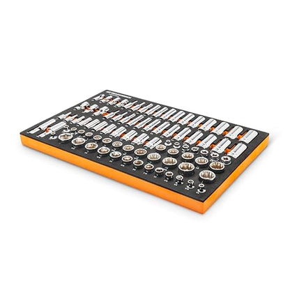 GEARWRENCH 85 Piece 3/8” Drive Master SAE Socket Set | GWMSSKT38SAE - style: 3/8" Chrome Sockets