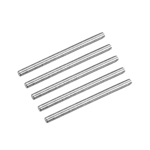 MECCANIXITY Fully Threaded Rod M4 x 55mm 0.7mm Thread Pitch 304 Stainless Steel Right Hand Threaded Rods Bar Studs 5 Pack - size: M4 x 55mm