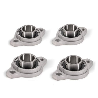XIKE 4 Pcs KFL007 Mounted Pillow Block Bearings Bore 35mm/1.37inch. - size: KFL007 Bore 35 mm