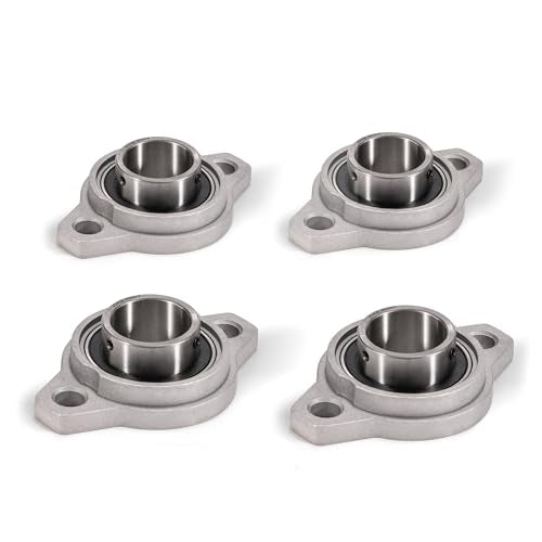 XIKE 4 Pcs KFL007 Mounted Pillow Block Bearings Bore 35mm/1.37inch. - size: KFL007 Bore 35 mm