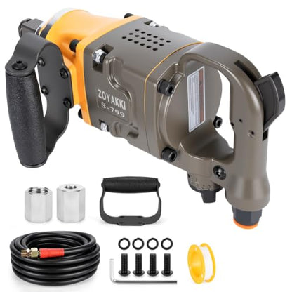 1"Pneumatic Impact Wrench,1/2" Air Inlet With Professional Air Hose