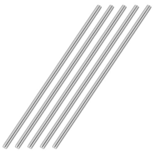 #10-24 UNC Fully Threaded Rod 7.87" Length Thread 5Pcs - size: #10-24x7.87"