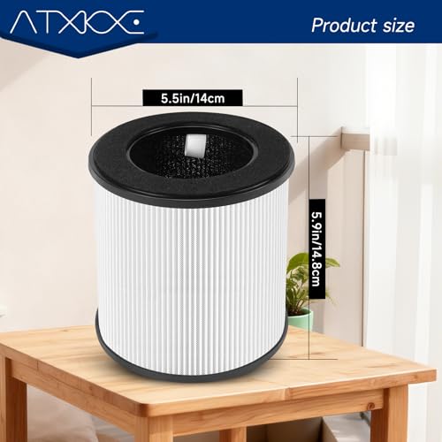 2 Pack B-D02L M05 Replacement Filter Fit for MOOKA Air Purifier
