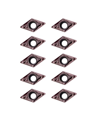 10Pcs DCMT070204 DCMT21.51 Carbide Turning Inserts - size: DCMT21.51 DCMT070204 10pcs