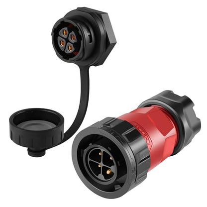 CNLINKO YM-20 4-Pin IP68 Waterproof Circular Connector PBT Plastic Shell - size: 4-Pin