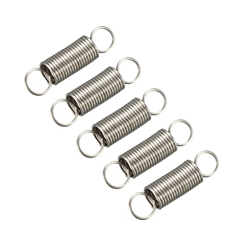 METALLIXITY Extension Spring (0.4x4x15mm/0.016"x0.16"x0.59") 5Pcs, Stainless Steel Tension Spring Wire - for Home Repair Construction Machinery - size: 0.016"x0.16"x0.59"