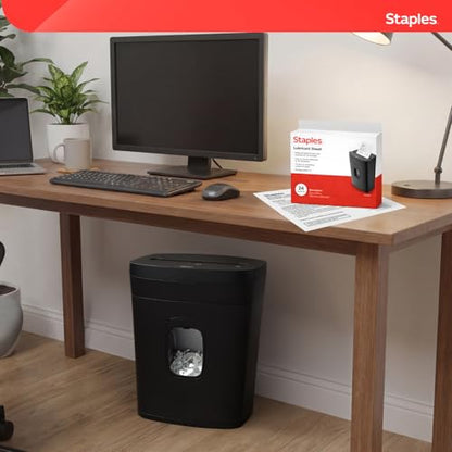 Staples Shredder Lubricant Sheets, Reduces Friction & Noise, 24-Pack - style: Lubricating Sheets
