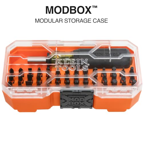 Klein Tools 33803 ProFlex 42-Bit Impact Driver Bit Set with Modular Case - size: 42 Bit Set
