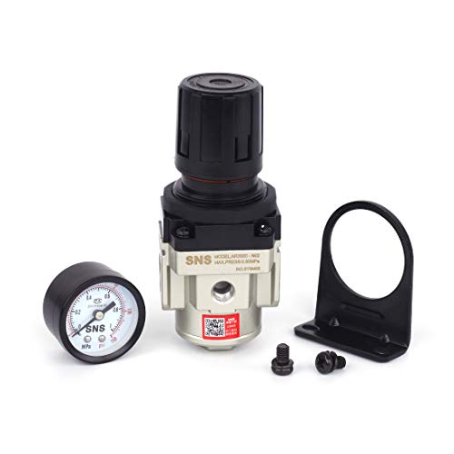 SNS AR3000-N02 Female Thread 1/4 NPT Air Pressure Regulator 0-150 PSI Adjustable,Bracket,Gauge - color: AR, size: 3000-N02