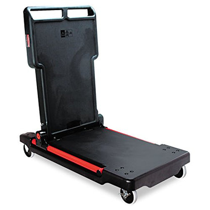 Rubbermaid Commercial Products Convertible Utility Cart/Platform Truck Combination 400 lb. Capacity Black for Warehouse/Garage/Cleaning/Maintenance