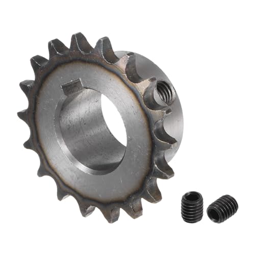 uxcell ISO/DIN 06B-1 Roller Chain Sprocket B Type 25mm Bore, 3/8" Pitch