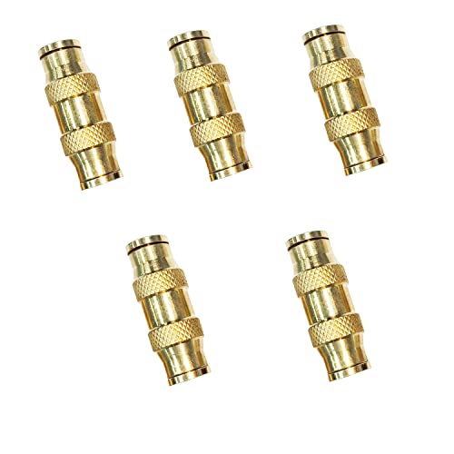 3/8" Tube OD Push-to-Connect Pneumatic Fittings Set - DOT Air Brake Line Fittings, 5pcs Air Hose Quick Connect Fittings - color: DOT Air Fittings Union, size: 3/8 Inch