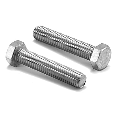 1/2-13 x 2-1/2" Hex Head Screw Bolt, 20Pcs 18-8 (304) Stainless Steel, Fully Threaded, Plain Finish, by SG TZH - size: 1/2-13 x 2-1/2"