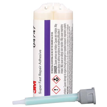 3M Super-Fast Repair Adhesive, 04747, 1.6 fl oz Cartridge, Tranlucent Color - size: 47.3 mL