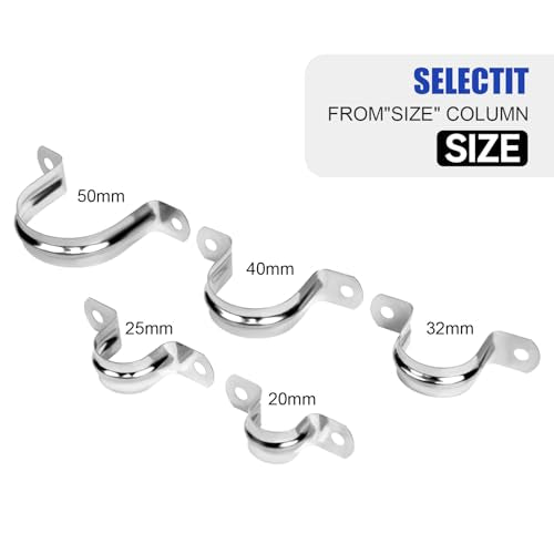 30Pcs 1/2 Inch Stainless Steel Conduit Clamps - size: 1/2 inch（12 mm）30pcs