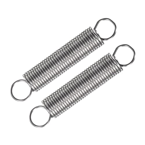 METALLIXITY Extension Spring (1.5x15x80mm/0.06"x0.6"x3.15") 2Pcs, Stainless Steel Tension Spring Wire - for Home Repair Construction Machinery - size: 0.06"x0.6"x3.15"