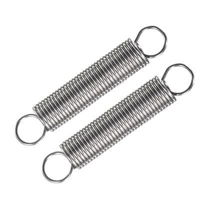 METALLIXITY Extension Spring (1.5x15x80mm/0.06"x0.6"x3.15") 2Pcs, Stainless Steel Tension Spring Wire - for Home Repair Construction Machinery - size: 0.06"x0.6"x3.15"