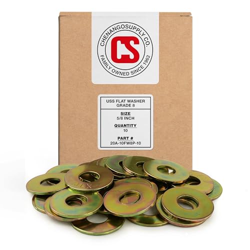 Chenango Supply 5/8" Grade 8 Flat Washers - size: 5/8 Flat Washer