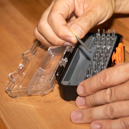 Klein Tools 32717 Precision Screwdriver Set with Case, All-in-One Multi-Function Repair Tool Set, 39 Bits Including Tamperproof Bits for Apple Products - style: 39 Bit Driver Set