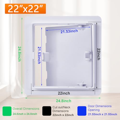 Suteck Plastic Access Panel for Drywall & Ceiling 22 x 22 Inch - size: 22 x 22 inch