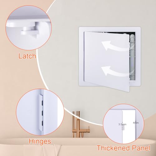Suteck Plastic Access Panel for Drywall & Ceiling 12 x 12 Inch - size: 12 x 12 inch