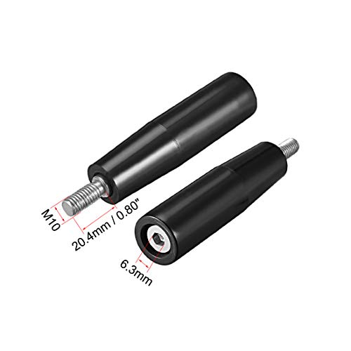 uxcell Revolving Handwheel Machine Handle M10 Male Threaded Stem for Milling Machine - size: M10 x 100mm