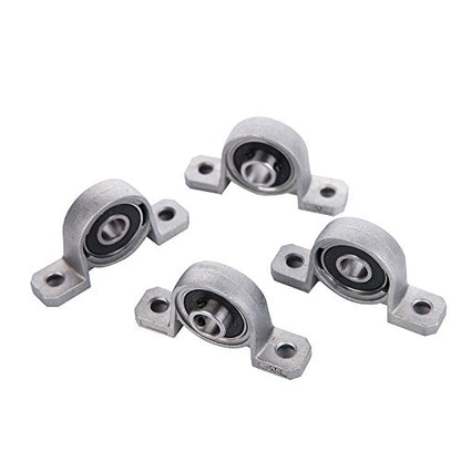 4 Pieces 8mm Bore Diameter Ball Mounted Pillow Block Insert Bearings