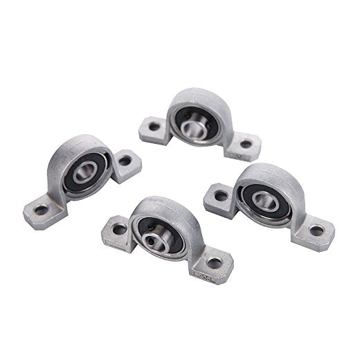 4 Pieces 8mm Bore Diameter Ball Mounted Pillow Block Insert Bearings
