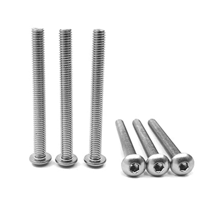 M5-0.8 x 50mm Button Head Socket Cap Screws, Allen Socket Drive, 304 Stainless Steel, Full Thread, Bright Finish，Metric Thread Hex Socket Bolts Fastener 20PCS (M5-0.8 x 50mm) - size: M5-0.8 x 50mm