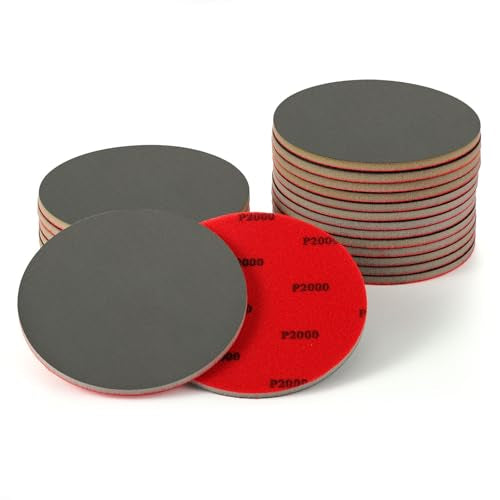 MAXMAN Foam Sanding Pads12pcs, 6" Sanding Sponge Set, 2000Grit for Auto - size: 6 inch, style: 2000 Grit