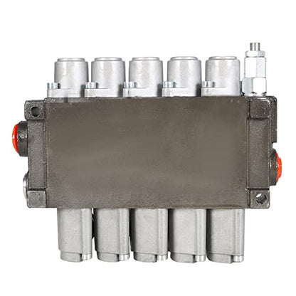 waltyotur 5 Spool 13GPM 3600 PSI Hydraulic Directional Control Valve SAE