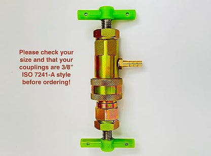 3/8" 7241-A The Original Hydraulic Quick Coupling Pressure Decompression Relief Release Tool 3/8" 7241-A Size Fits Models of Kubota, John Deere, other Compact Tractors