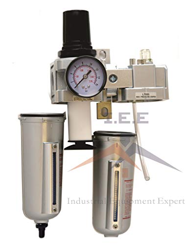 1/2" Compressed Air Moisture Filter Regulator Oiler Separator Lubricator Combo