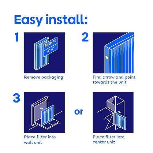 Filtrete 10x20x1 AC Furnace Air Filter, MERV 11, MPR 1000, Micro Allergen Defense, 3-Month Pleated 1-Inch Electrostatic Air Cleaning Filter, 4 Pack (Actual Size 9.81x19.81x0.81 in) - size: 10x20x1