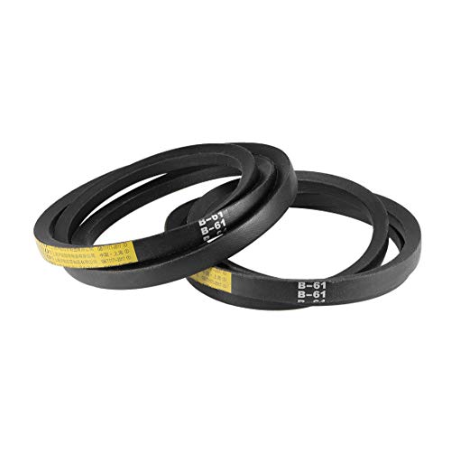 uxcell B61 V-Belts 61" Pitch Length, B-Section Rubber Drive Belt 2pcs - size: 61"