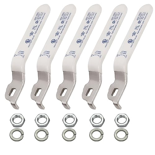 MIDLINE VALVE Replacement Lever Handle for MIDLINE VALVE 610 Series Only 3/4 in. Ball Valve, Stainless Steel Quarter Turn with Vinyl Grip for Natural Gas, 5 Pack - size: 3/4 in., style: 5 Pack