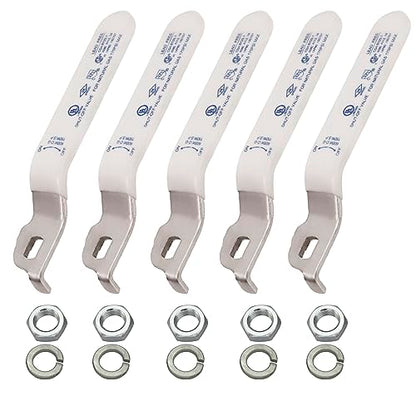 MIDLINE VALVE Replacement Lever Handle for MIDLINE VALVE 610 Series Only 3/4 in. Ball Valve, Stainless Steel Quarter Turn with Vinyl Grip for Natural Gas, 5 Pack - size: 3/4 in., style: 5 Pack